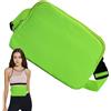 kivrimlarv Marsupio in nylon, marsupio per corsa, marsupio casual, Verde fluorescente, Consulte la descripción, Vedere la descrizione