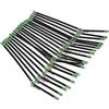 SUNGOOYUE Tubo Antigroviglio Booms, 20pcs Feeder Boom con Snaps Tube Balance Connector Accessorio per la Pesca(Black Plastic)