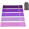 YLK 【5 Pezzi】YLK Elastici Fitness, Set di Fasce Bande Elastiche Fitness con 5 Diversi Livelli di Resistenza, Elastici Palestra per Crossfit, Yoga, Pilates, Squats, con Borse Portaoggetti (BPack)