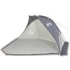 GFMGUEMV Tenda da spiaggia grigia, 268 x 223 x 125 cm, impermeabile, in poliestere 185T con rivestimento in poliuretano, tenda pieghevole e portatile per ombra in spiaggia, con borsa per il trasporto