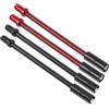 LIFKICH V Freno Bici Pieghevole in Acciaio Inox, Set 4 Pezzi Rosso