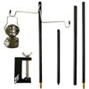 Generico per lanterna pieghevole, luminoso da campeggio Angolo fisso regolabile | Bastone da lanterna per luce solare esterna, luce da giardino, campanelli eolici, cortile, giardino, patio,