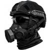 cuguoe Casco FAST PJ con occhiali, maschera e copertura | Casco FAST PJ con maschera traspirante, occhiali, copertura e ghetta for il collo
