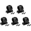Hlxnyami 5X Supporto per Morsetto Torcia A Sgancio Rapido per Rapido Universale (Fast, Mich, IBH, ECC. con per Rotaia) Diametro 2,5 cm Nero