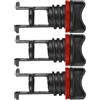 ifundom 3 Pezzi Tappo di Scarico Kayak in Nylon Nero, Kit Filettato di | Facile da Installare e Rimuovere, Blocca Infiltrazioni D'acqua