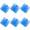 JHKNNK Ice Cooling Packs 6 Pezzi Riutilizzabili, Freezer Packs in Plastico Leggero per Camping Coolers, per Esterni e Ufficio con Raffreddamento Prolungato