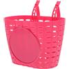 VILLCASE Cestino e Facile da Trasportare per Bicicletta in Plastica Rosa, Resistente all'Acqua per Bici dei Piccoli