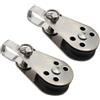 Marchfunny Set di pulegge di grado marino per ancoraggio barca | Acciaio inossidabile 316, antiruggine, set da 2 pezzi, adatto per corda da 2-8 mm, ideale per kayak e canoe