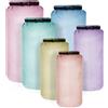 Shappy Set di 6 Borse Stagne Sacche Impermeabili Nautiche Sacco Asciutto Ermetico Leggero da 20L 15L 10L 8L 5L 3L con Tracolla Lunga Regolabile per Kayak Imbarcazione Escursionismo(Colore Macaron)
