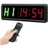 POAHNCU Orari della Palestra, Tabellone, Timer Programmabile da 1,5 Pollici con Telecomando LED