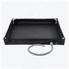 RichVibe Base pieghevole per doccia da campeggio, vassoio portatile con tubo di scarico in tessuto Oxford, tappetino per tenda, viaggi, giardino, lavaggio auto, verde, 80 x 80 x 10 cm