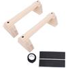 Rosvola Pioli per Push Up con Larghezza Regolabile, Barre per Flessioni, | Robusta struttura in legno, base antiscivolo, versatile per i tuffi, allenamento in verticale