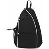 Baoblaze Zaino Pickleball Borsa Sportiva Tennis Padel Zainetto Spalla Tracolla Materiale Oxford E Poliestere con Tasche Multiple E Pannello Traspirante Adatto, Grigio, Grigio