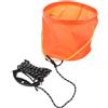Toddmomy Secchio da Pesca Pieghevole in Eva Arancione con Manico a Corda e Rete, Leggero e Versatile per Acqua e Esche, per Fiumi e Laghi Durante la Pesca