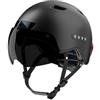 JARONOON Casco da bicicletta per adulti Casco Bluetooth Smart con registratore di guida e visiera staccabile Funzione fanale posteriore a LED per pendolari urbani da uomo