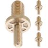 Toyvian 4 Pezzi Prolunga per Stecca da Biliardo in Ottone, Viti 1/2 Pollice