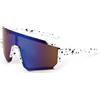 Cyberwork Occhiali da sole bambino UV400 PC bianchi lente blu per sport outdoor