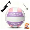ANINGBOYZTZY Pallavolo da spiaggia, pallavolo, idea regalo, morbido, impermeabile e durevole, viene fornito con pompa, ago d'aria e borsa a rete.