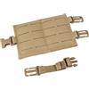 Vynebtrv Pannello MOLLE Completo per Chest Rig, Supporto per Attrezzatura in Nylon | Nylon, Leggero, Resistente all'abrasione, Spazio di fissaggio ampliato, Compatibile con porta telefono(Brown)