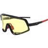 Nukinp Occhiali da sole sportivi polarizzati Occhiali da sole sportivi Occhiali protettivi Occhiali da sole da ciclismo per equitazione Giallo