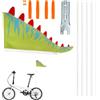 Generico Bandierina Di Sicurezza Bicicletta Decorazione Posteriore Di Sicurezza Per