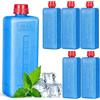 FiTspi 6 confezioni di ghiaccio per refrigeratori, a prova di perdite, blocchi di ghiaccio per aria condizionata familiare, accessorio sottile riutilizzabile per portapranzo, borse termiche, viaggi