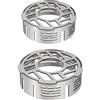 Générique Schermo per fornello da campeggio - Anello di protezione Coppa | Vento in acciaio inox per bruciatore | Accessori da cucina all'aperto Campeggio BBQ Escursioni