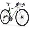 ROCKBROS SPIN W2M Bicicletta da Strada, Telaio in Alluminio 28 Pollici 700C, Bici da Corsa Cambio Claris 2x8 Velocità con Freni a Disco Meccanici, per Uomo Donna Pendolari Turismo, Verde, L