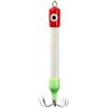 Drawup Squid Bottom Hook 20g Red White UV Glow Lure | Colori rosso e bianco, occhi rosso sangue, piombino pesante da 20 g, stimola l'aggressività, compatibile con acqua salata