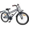 SYDE Bicicletta per bambini, 18 pollici, grigio scuro | Telaio in acciaio, freni classici, sella anatomica, parafanghi, per bambini 5-7 anni