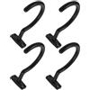 ifundom 4 Pezzi Billiard Cue Holder Pool Table Stick Holder Ferro Nero per Cue Sticks e Pool Tables Organizzazione Salvaspazio per Sala Giochi