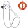 Agatige Staffa Porta Anello salvagente in Acciaio Inossidabile | Supporto per gancio barca Supporto yacht Marine Staffa a ferro cavallo Gancio piscina Gancio salvataggio binario 22 a 25 mm