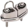 XCTDSVAH Strozzascotte A Camme in Acciaio Inox Bitta for Barca in Acciaio Inossidabile 316 | Con anello guidafilo, barca a vela lucidata a specchio for corda da 10 mm