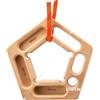 Generic Hangboard per allenamento di arrampicata, rinforzante per le dita in legno, tavola con presa per trazioni per palestra domestica, uso interno/esterno, design ergonomico liscio, portatile e durevole