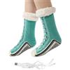 kivrimlarv Calzini elettrici da uomo, scaldapiedi per campeggio | Calzini termici antiscivolo, USB, campeggio, inverno, caccia, viaggi, dormire, scarpe, stivali, Natale, autunno