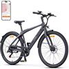 ENGWE Bici Elettrica da Uomo con Batteria da 36V 10Ah, Bici Elettrica con supporto di coppia, cambio a 7 velocità con APP e Bluetooth, motore a rotore interno fino a 100km (Grigio) (Grigio)