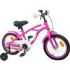 SYDE Bicicletta per bambini, 14 pollici, una velocità | Manubrio e sella regolabili, telaio in acciaio, freni classici, parafanghi