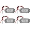 Asyduey 4PZ 12V Lampada di Segnalazione per Barche Marine Grande Impermeabile A LED Luci di Cortesia Piattaforma per Scale Bianca