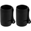MUSISALY 2 Pezzi Regolatore in Fibra di Carbonio Bloccaggio Antiscivolo, Compatibile con Pagaie da Kayak e Canoa, Diametro 29/26,5mm, Colore Nero