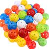 GAOHOU 30 palline da golf per allenamento, flusso d'aria, palline da golf in plastica da 42 mm, per altalena, pratica di guida, giochi di golf all'aperto per principianti resistenti all'abrasione