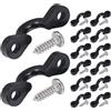 PRETYZOOM 30 Pezzi Kit di Accessori per Kayak con Ganci a C in Plastica e Acciaio Inossidabile, Occhielli Robusti con Vite per Fissaggio Rapido, per Avventure Acquatiche