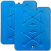 HAC24 Set di 2 elementi refrigeranti piatti XXL, colore blu