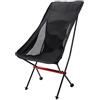 Generic Sedia Pieghevole Portatile Sedia da Campeggio Sedia da Esterno Portatile Ultraleggera in Lega di Alluminio Sedia da Campeggio per Barbecue da Spiaggia Sedia da Pesca per Il Tempo Libero Sedia