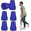 XFSRG 6 Pezzi Gommini per Stampelle Puntali con Forma Conica Puntale Ortopediche Puntali in Gomma Gommini per Stampelle Ortopediche Ricambi Antiscivolo (Blu)