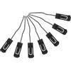 TIDTALEO 7 Pezzi Fermo Pinna per Paddle Board Clip, Ricambio US Box, Nero | Tavole Box Centrale Us, Pvc e Nylon, per Escursioni Touring e Fiumi, Stabilità e Minore Spostamento