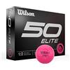 Wilson Fifty Elite - Palline da golf, confezione da 12, colore: rosa
