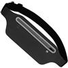 peiqiup Waist Bag, Marsupio Sportivo Uomo Donna Grande, con Cinturino Regolabile Rapido, per Sport, Corsa, Jogging, Fitness, Ciclismo, Nero