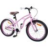 SYDE Bicicletta per bambini da 20 pollici, rosa chiaro | Manubrio e sella regolabili, telaio in acciaio, freno classico, parafango