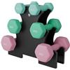 Dripex Set di Manubri Neoprene 1/2/3/5 kg, 3 Paia con Supporto
