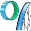 Gyiocill Fodera per Pneumatici per Bici, Tubeless Rim Tape, Nastro Tubeless per Cerchi, Strisce per Cerchioni per Bici, Adatto A Mountain Bike e Bicicletta da Strada Tubeless, 21MM*10M, Blu